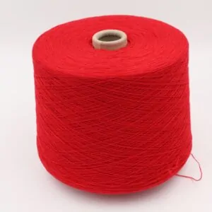CHECOTONE filato cashmere 50% cotone 50% nm 2/26 colore rosso rocche 470 gr