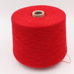 CHECOTONE yarn cashmere 50% cotton 50% nm 2/26 color red cones 480 gr