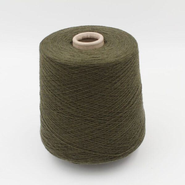 CHECOTONE filato cashmere 50% cotone 50% nm 2/26 colore verde rocche 500 gr