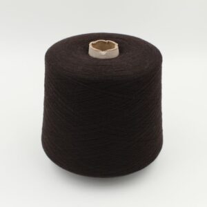 100% cashmere yarn nm 2/36 color dark brown cones 560 gr