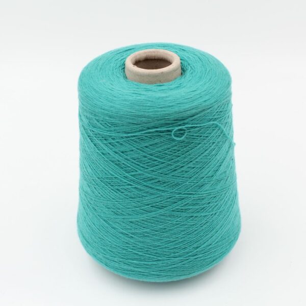 FANTASTIQUE filato merino superfine 14 micron nm 2/28 colore verde rocche 480 gr