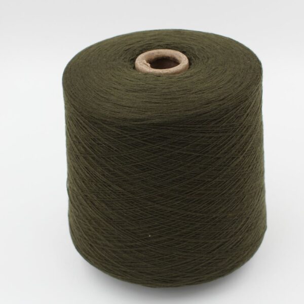 FANTASTIQUE filato merino superfine 14 micron nm 2/28 colore verde rocche 530 gr