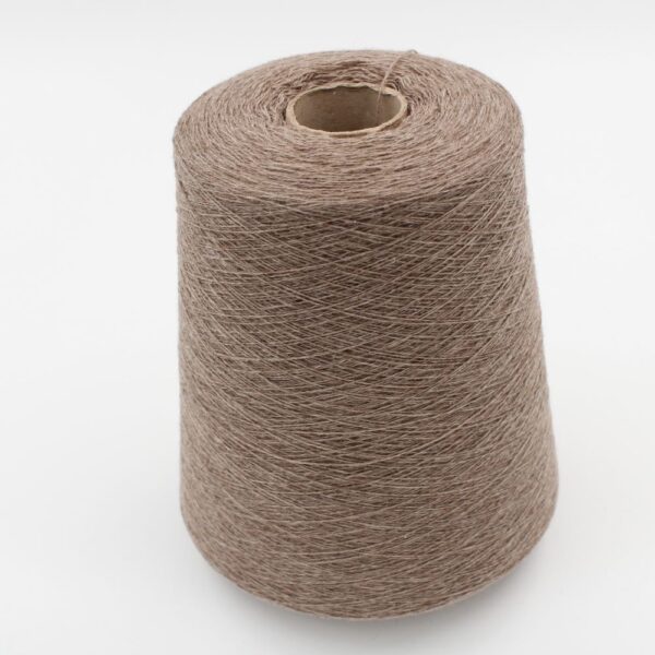 Yarn Cashmere 100% 2/27 for knitting machine 12 color taupe melange cones 540 gr