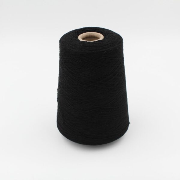 Filato 2/28 100% Cashmere per macchina 12 colore black rocche 530 gr