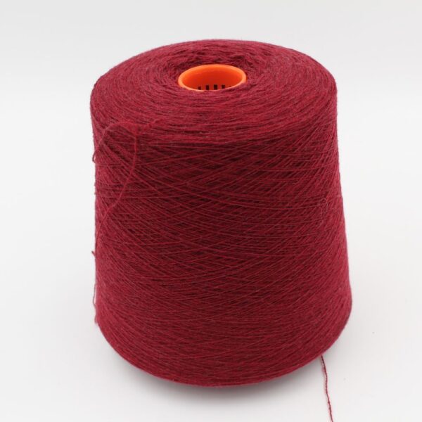 Yarn 2/27 100% Cashmere for knitting machine 12 color burgundy cones 400 gr