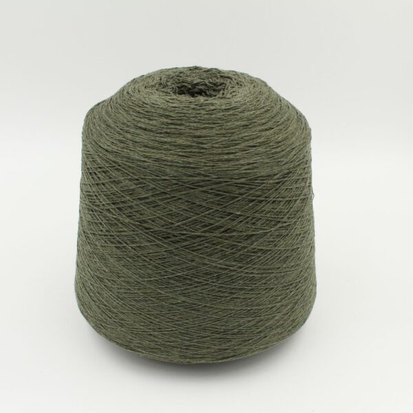 2/13 100% Recycled Cashmere color green cones 500 gr