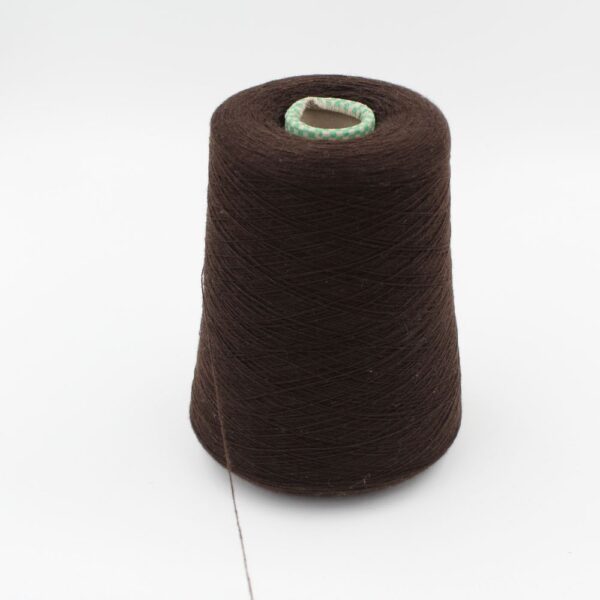 100% cashmere yarn nm 2/36 color brown cones 420 gr