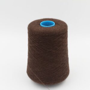 100% Cashmere yarn nm 2/48 combed color brown cone 470 gr