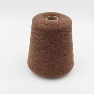 Filato 2/28 100% Cashmere per macchina 12 colore marrone melange rocche 550 gr