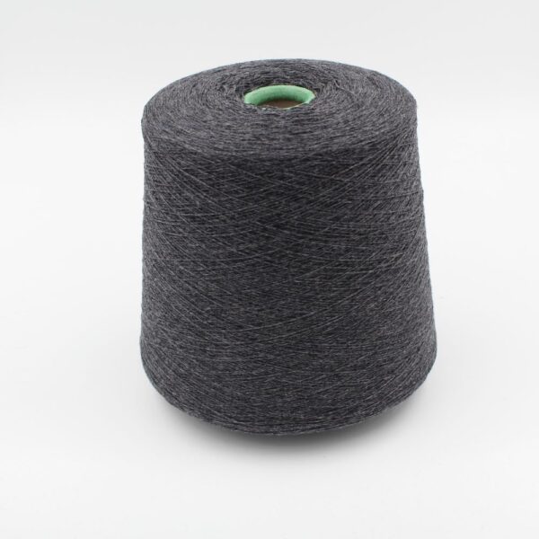 Filato 2/27 100% Cashmere per macchina 12 colore grigio scuro rocca 420 gr