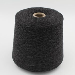 2/26 100% cashmere colore nero rocche 500 gr