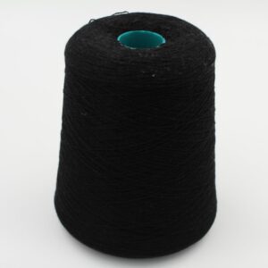 Filato 2/28 100% Cashmere per macchina 12 colore nero rocche 510 gr