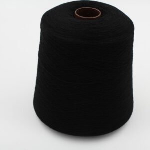 Filato 2/28 100% Cashmere per macchina 12 colore nero rocche 610 gr