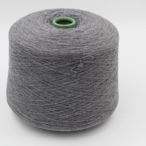 Yarn 2/28 100% Cashmere for knitting machine 12 color medium grey cones 620 gr