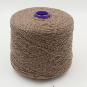 100% Cashmere yarn nm 2/14 color dark beige cones 440 gr