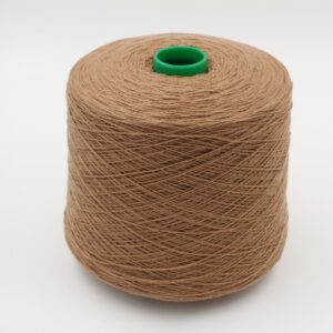100% Cashmere yarn nm 2/14 color dark beige cones 590 gr