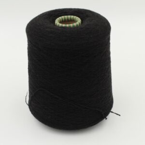 Filato cashmere 96% poliammide 4% nm 2/26300 colore nero rocche 550 gr