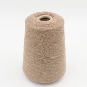 100% Baby Alpaca yarn 2/16 color light beige cones 540 gr