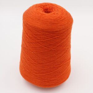 Yarn 2/28 100% Cashmere for knitting machine 12 color orange cones 470 gr