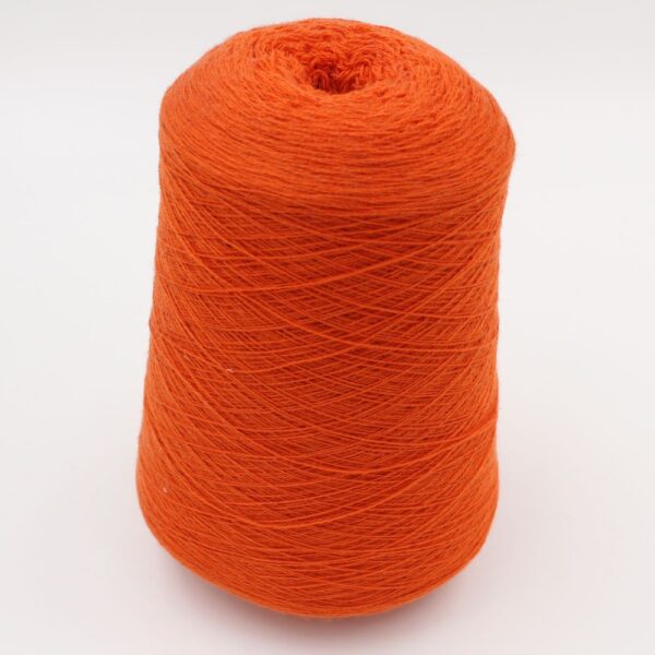 Yarn 2/28 100% Cashmere for knitting machine 12 color orange cones 470 gr