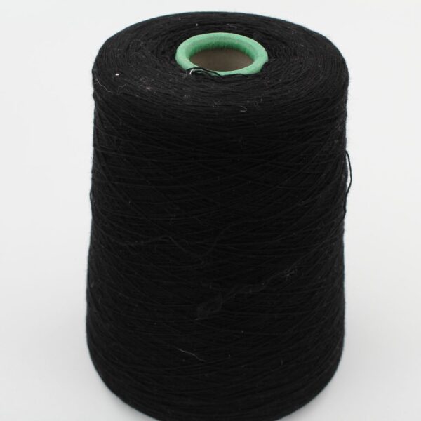 Filato merino extrafine 70% cashmere 30% nm 1/15500 colore nero rocca 480 gr