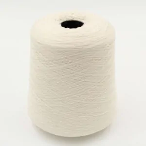 Yarn cashmere 100% nm 2/25 color ice white cones 540 gr