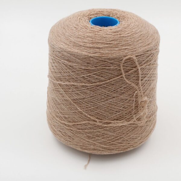 100% Cashmere yarn nm 2/14 color beige cones 630 gr