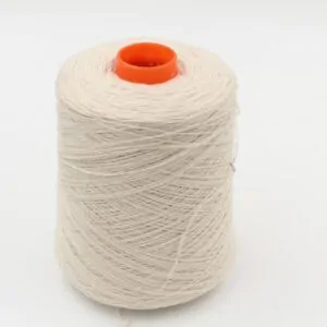 100% Cashmere yarn nm 2/14 color natural white cones 650 gr