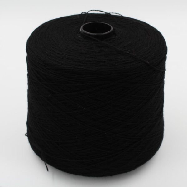 Cashmere 100% nm 2/14 colore nero rocche 470 gr