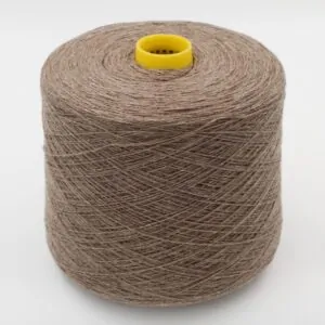 100% Cashmere yarn nm 2/14 color dark beige cones 480 gr