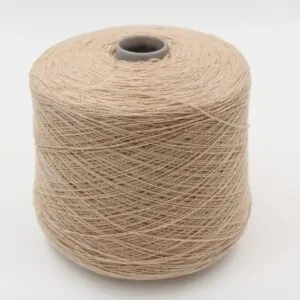 100% Cashmere yarn nm 2/14 color beige cones 440 gr