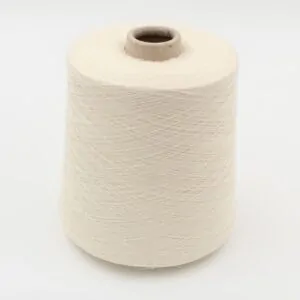 EVIANCONFORT yarn virgin wool 94% Polyurea fiber 6% nm. 27500 color raw white cones 500 gr