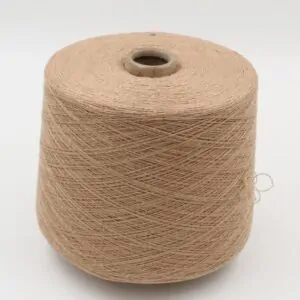 CHECOTONE yarn cashmere 33% cotton 67% nm 1/17 color beige cones 520 gr