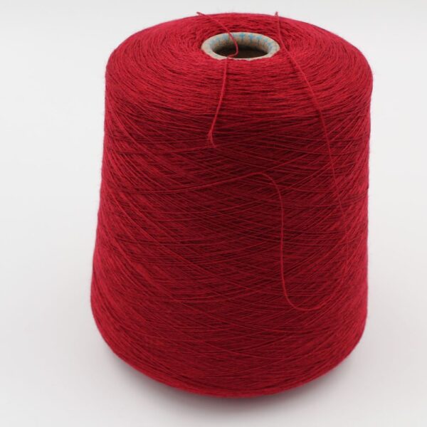 Yarn merino extrafine 100% 2/30 color red cones 480 gr