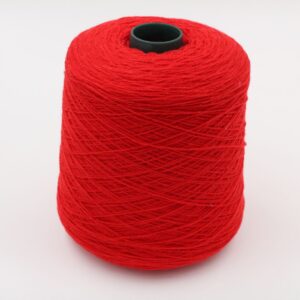 Yarn 2/15 100% Cashmere color red cones 500 gr