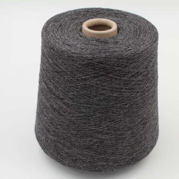 Yarn 2/28 100% Cashmere for knitting machine 12 color dark grey cones 370 gr