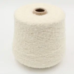 MRBUBBLE 73% merino 17% silk 10% polyamide nm 3800 color raw white cones 510 gr