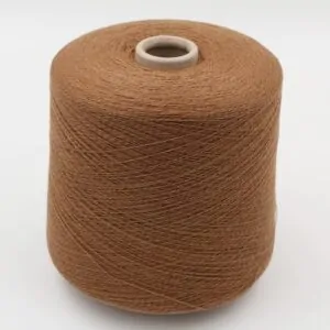 CHECOTONE yarn cashmere 33% cotton 67% nm 1/17 color camel cones 650 gr
