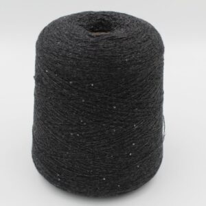 SEINELLANIMA 47% cashmere 47% merino 4% poliammide 2% paillettes nm 1/8000 colore antracite rocche 500 gr