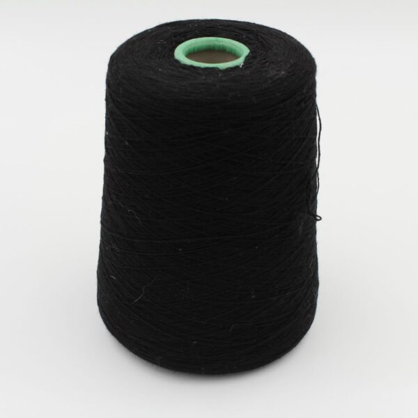Filato merino extrafine 70% cashmere 30% nm 1/15500 colore nero rocca 470 gr