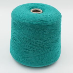 Filato 2/28 100% Cashmere per macchina 12 colore verde rocche 500 gr