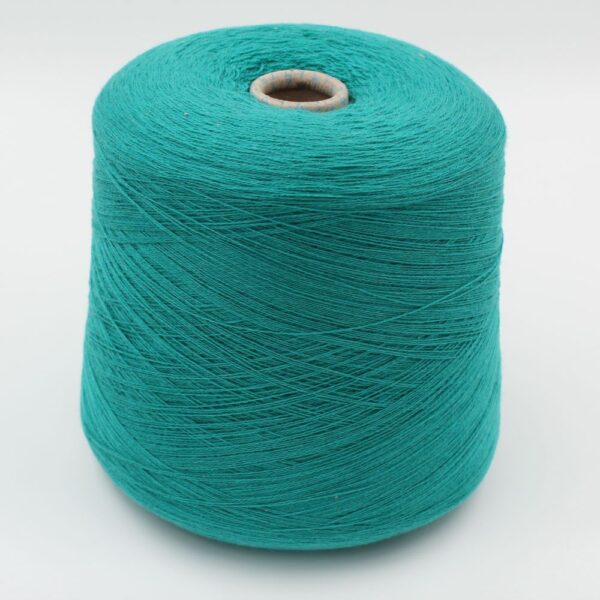 Yarn 2/28 100% Cashmere for knitting machine 12 color green cones 500 gr