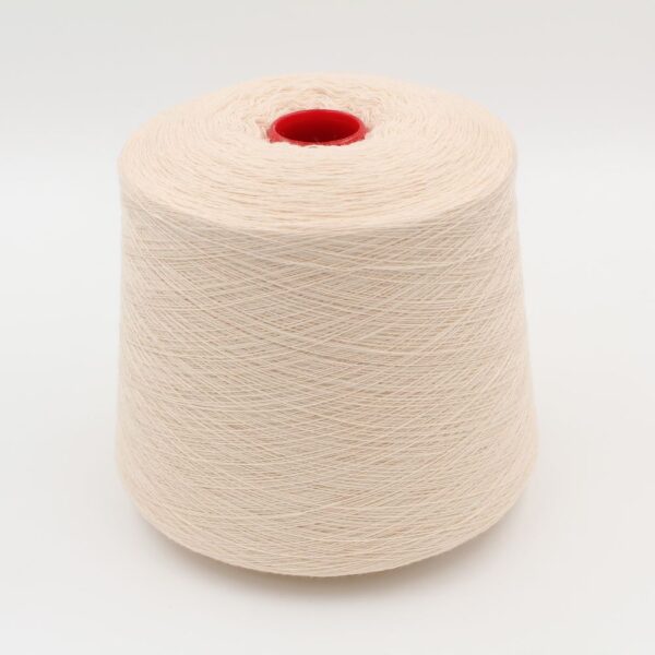 Yarn for knitting machine 2/30 70% merino extrafine 30% cashmere color beige cones 550 gr