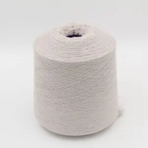 Yarn for knitting machine 2/30 70% merino extrafine 30% cashmere color silver cones 530 gr