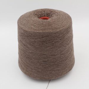 Yarn 2/27 100% Cashmere for knitting machine 12 color dark brown cones 530 gr