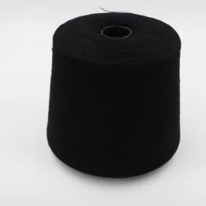 Filato da macchina 2/30 70% merino extrafine 30% cashmere colore nero rocca 510 gr