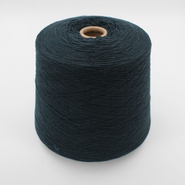 Filato 2/27 100% Cashmere per macchina 12 colore petrolio rocca 560 gr