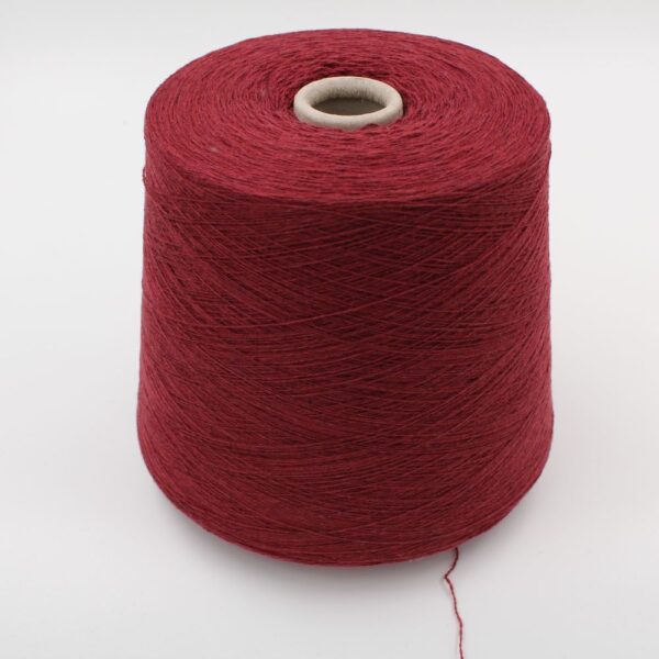 Filato 2/27 100% Cashmere per macchina 12 colore rosso rocca 480 gr