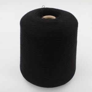 EVIANCONFORT yarn virgin wool 94% Polyurea fiber 6% nm. 27500 color black cones 610 gr