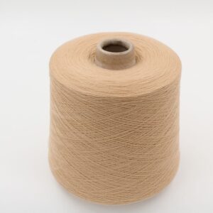 EVIANCONFORT yarn virgin wool 94% Polyurea fiber 6% nm. 27500 color beige cones 630 gr